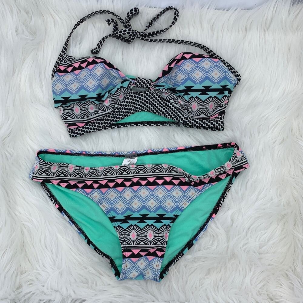 Old Navy Multicolor Aztec Print Two Piece Size S/M